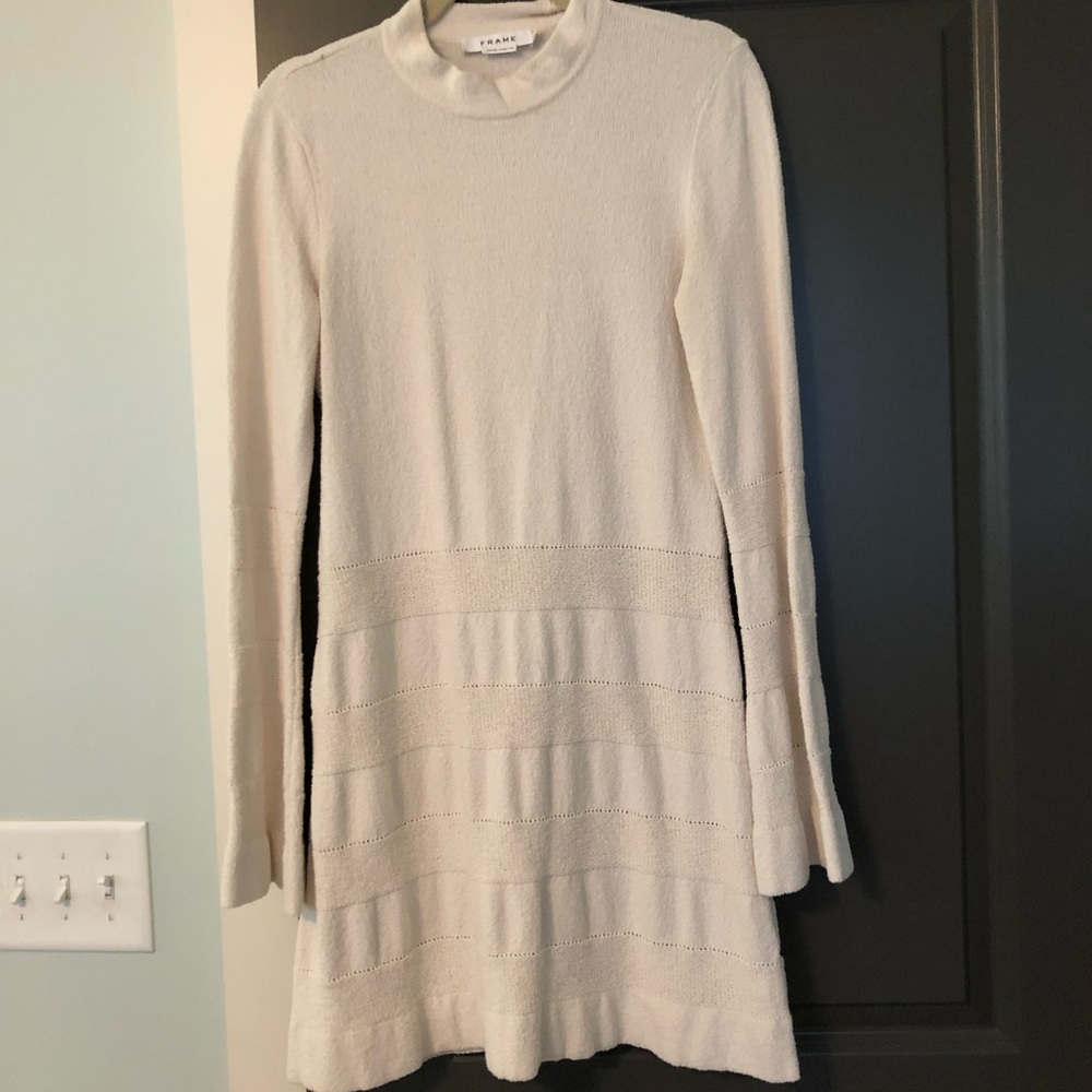 Frame size s sweater dress or tunic, ivory